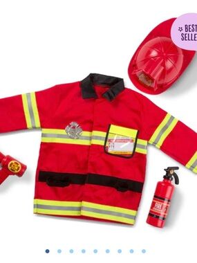 Melissa & Doug Role Play Firefighter Costume
